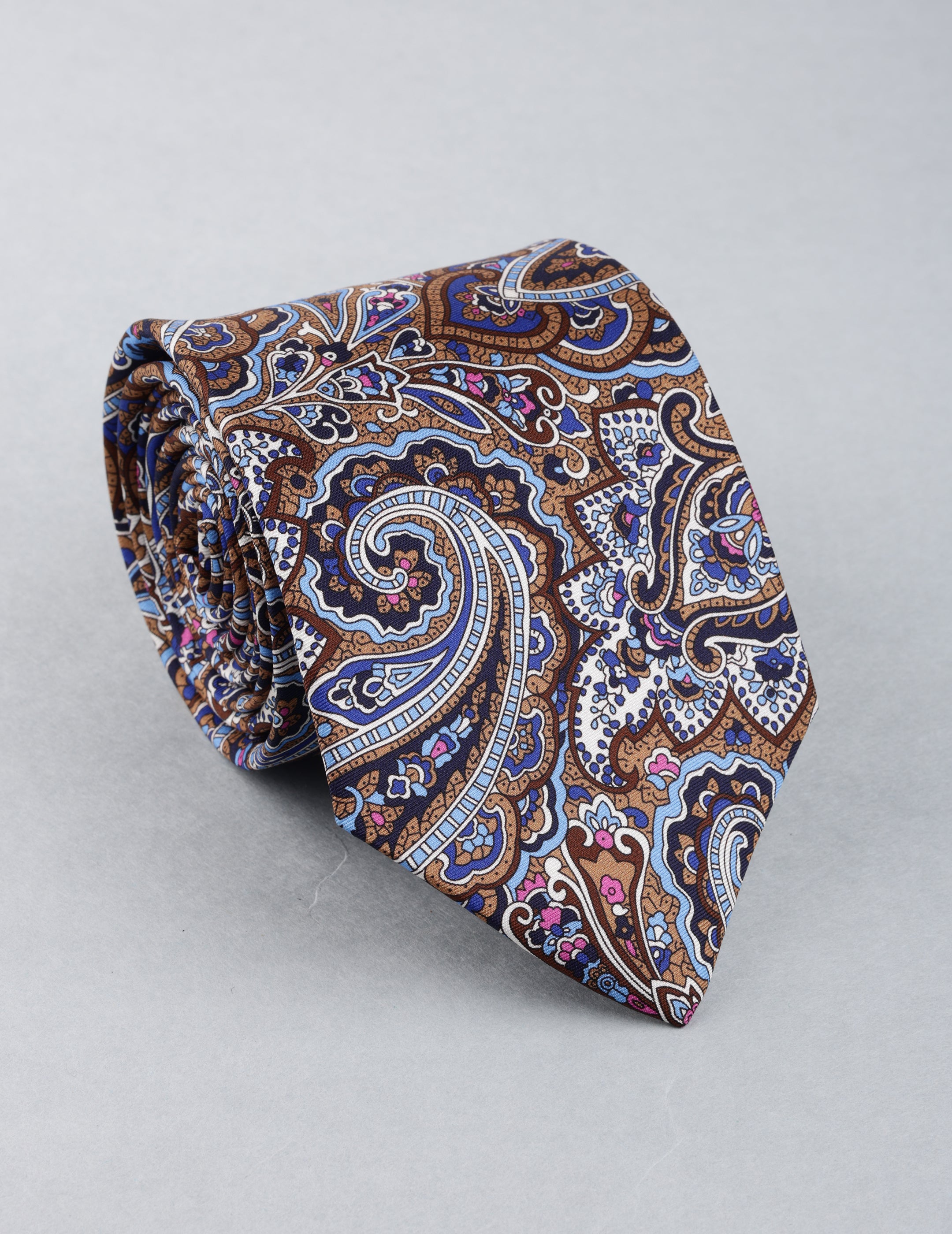 Brown Paisley Necktie