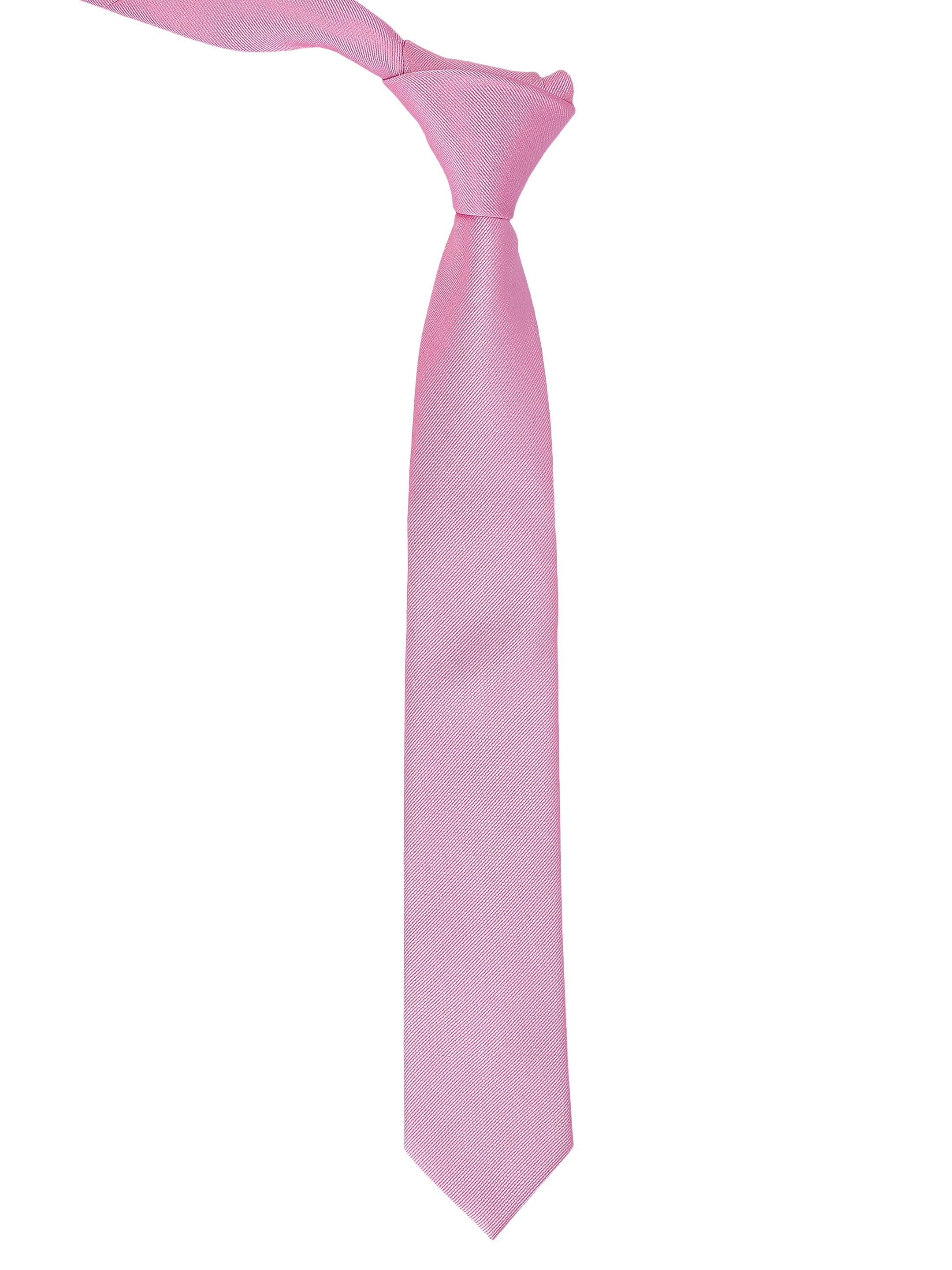 Solid Pink Twill Tie