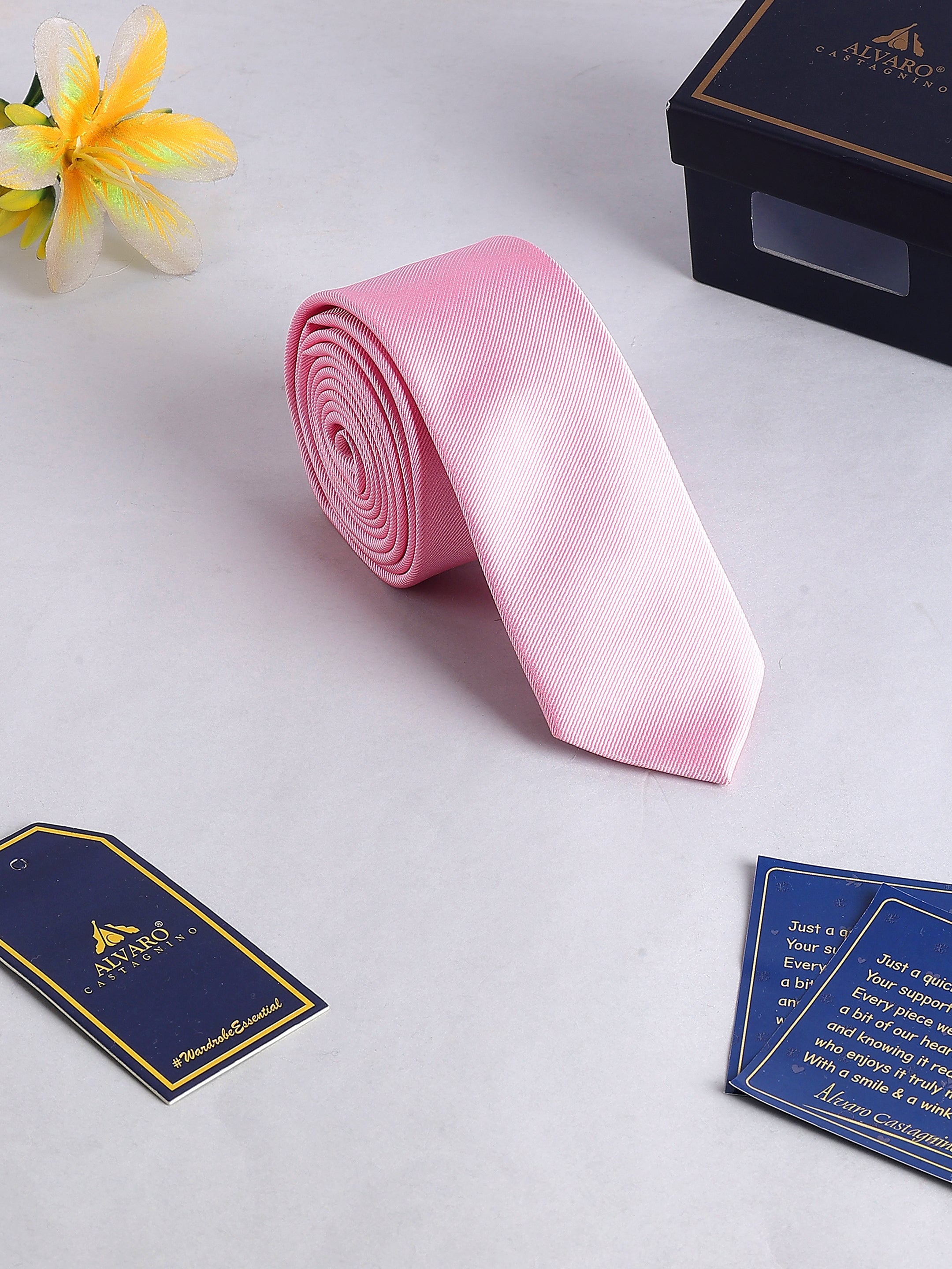 Pink Solid Tie