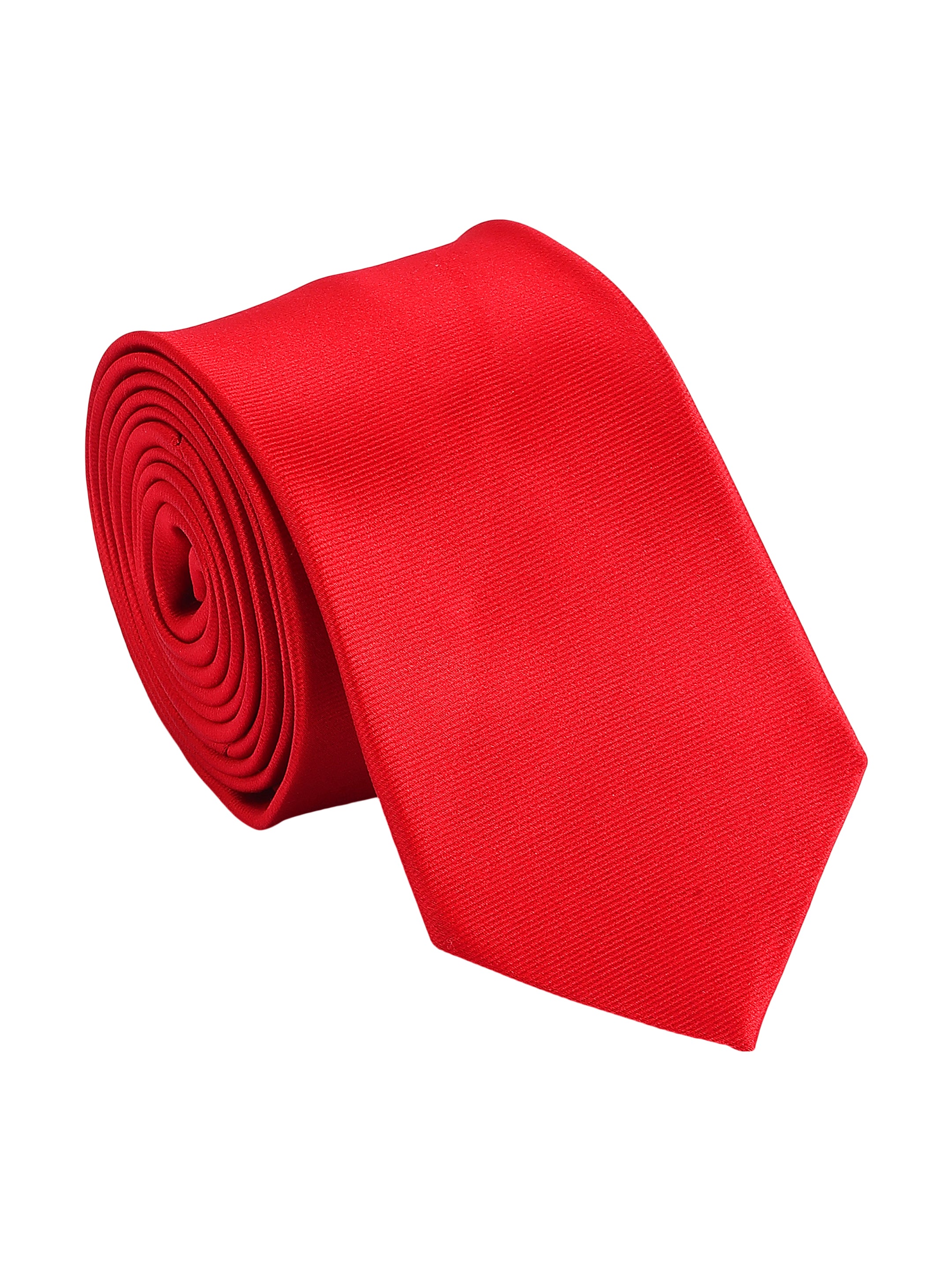 Solid Red Twill Necktie