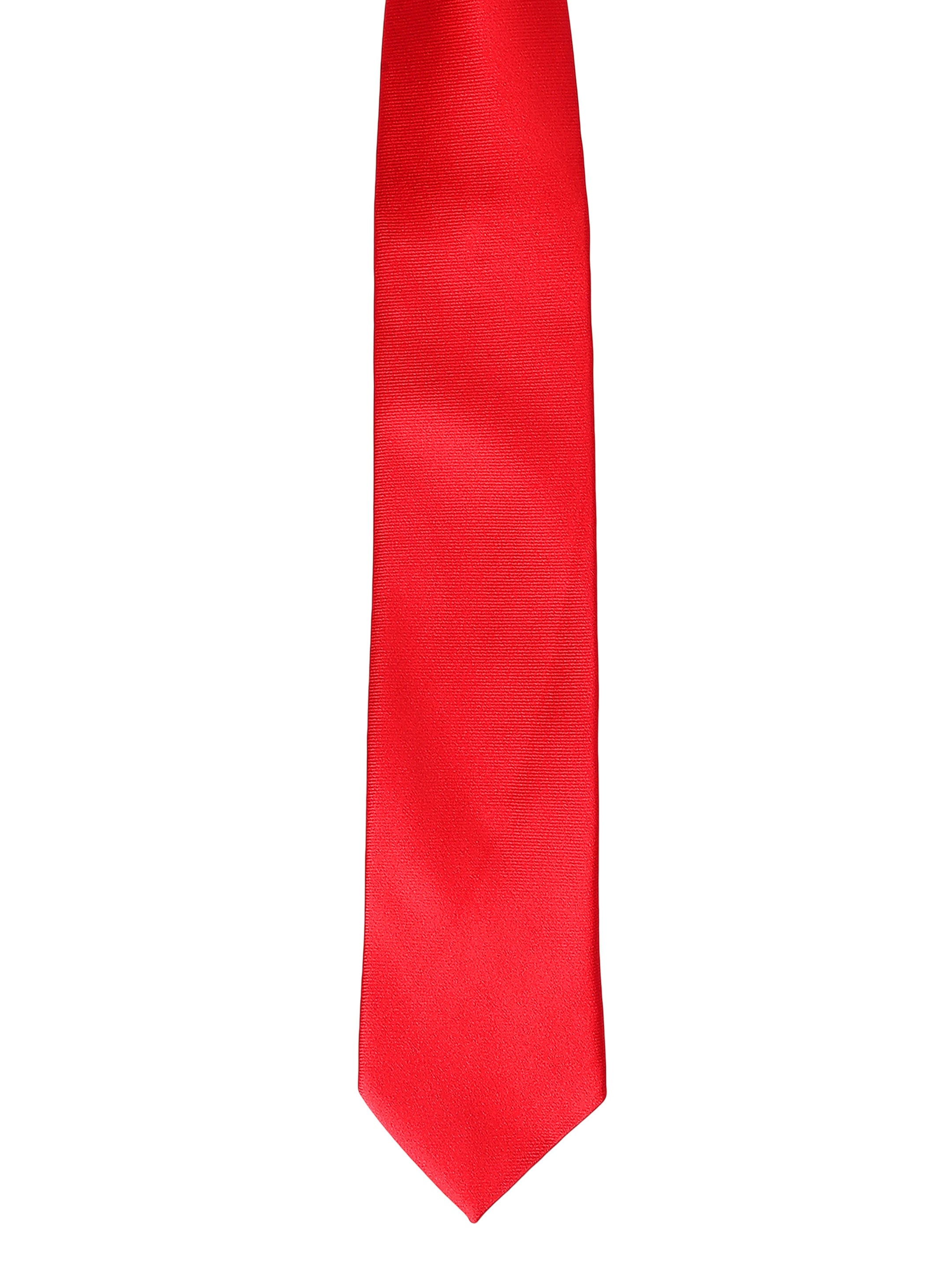 Solid Red Twill Necktie
