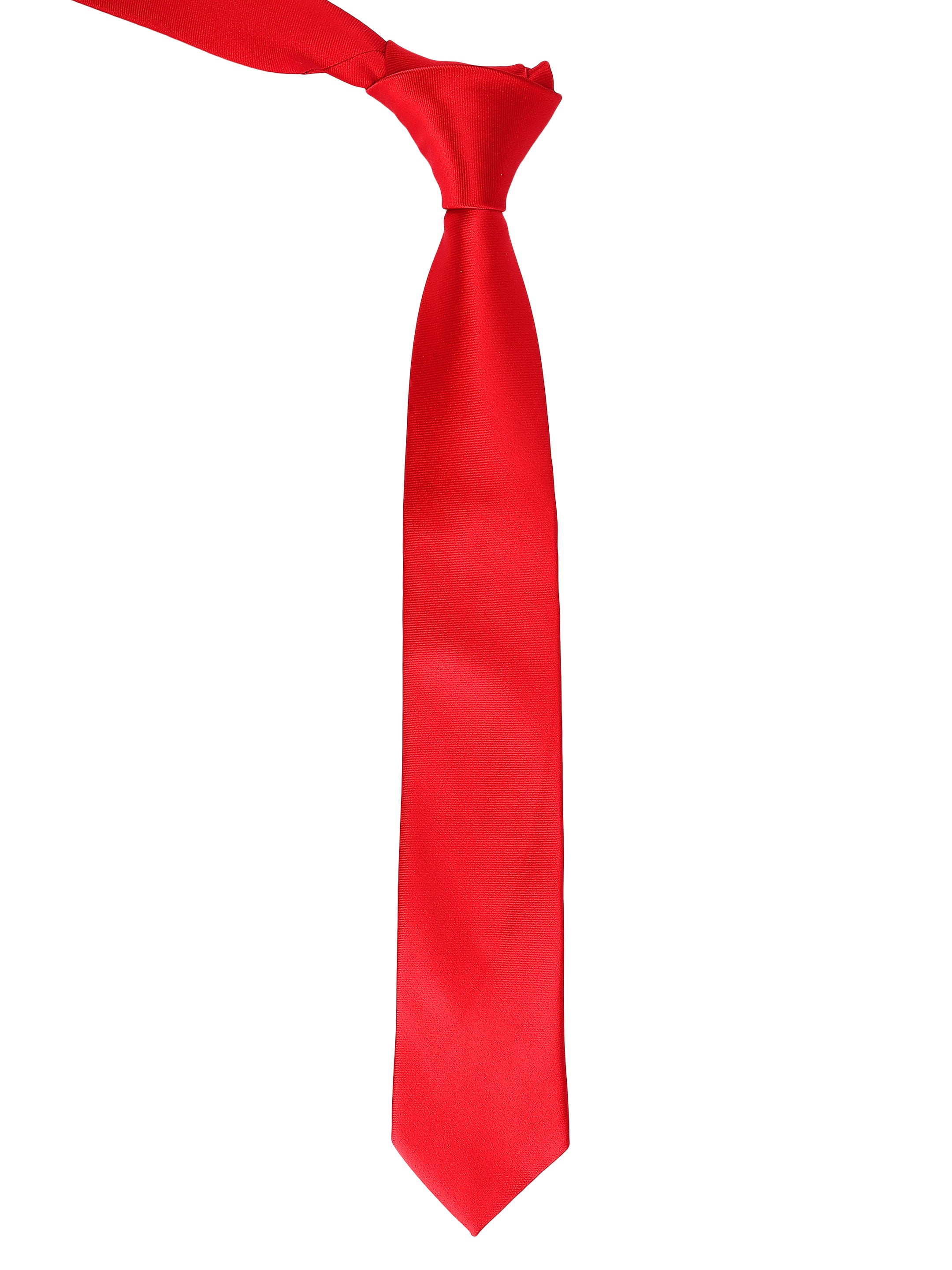 Solid Red Twill Necktie