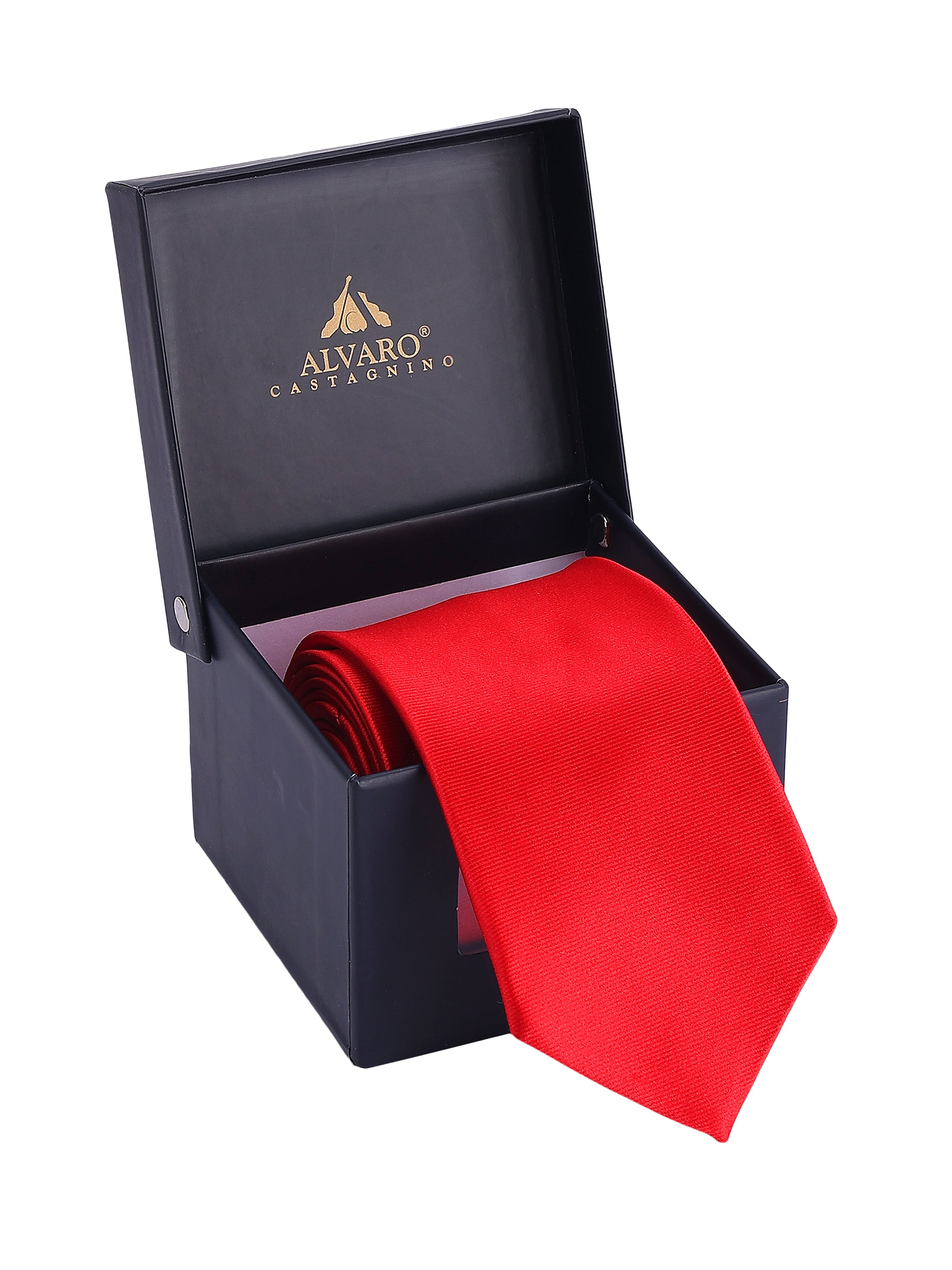 Red Solid Necktie