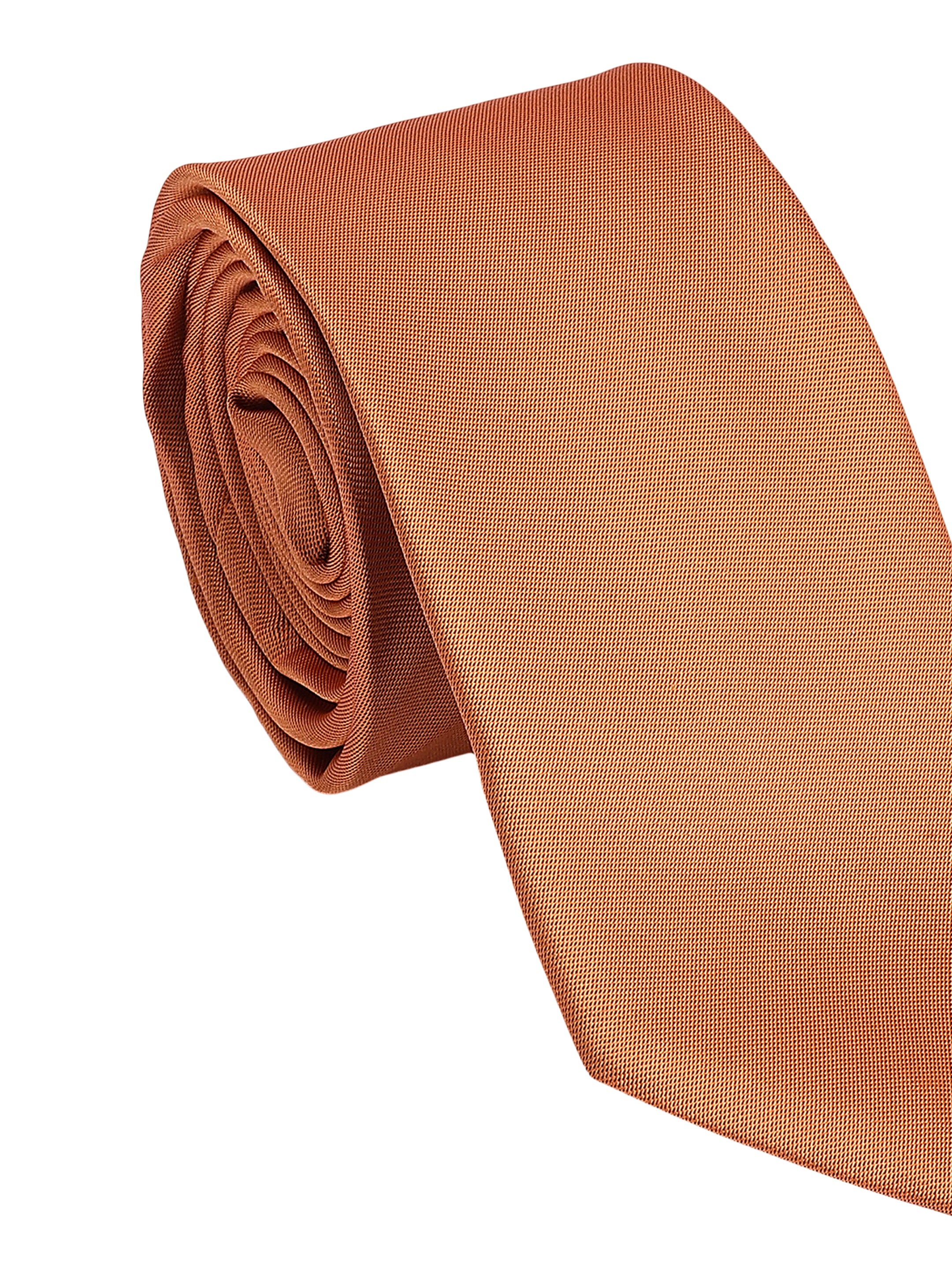 Orange Solid Necktie