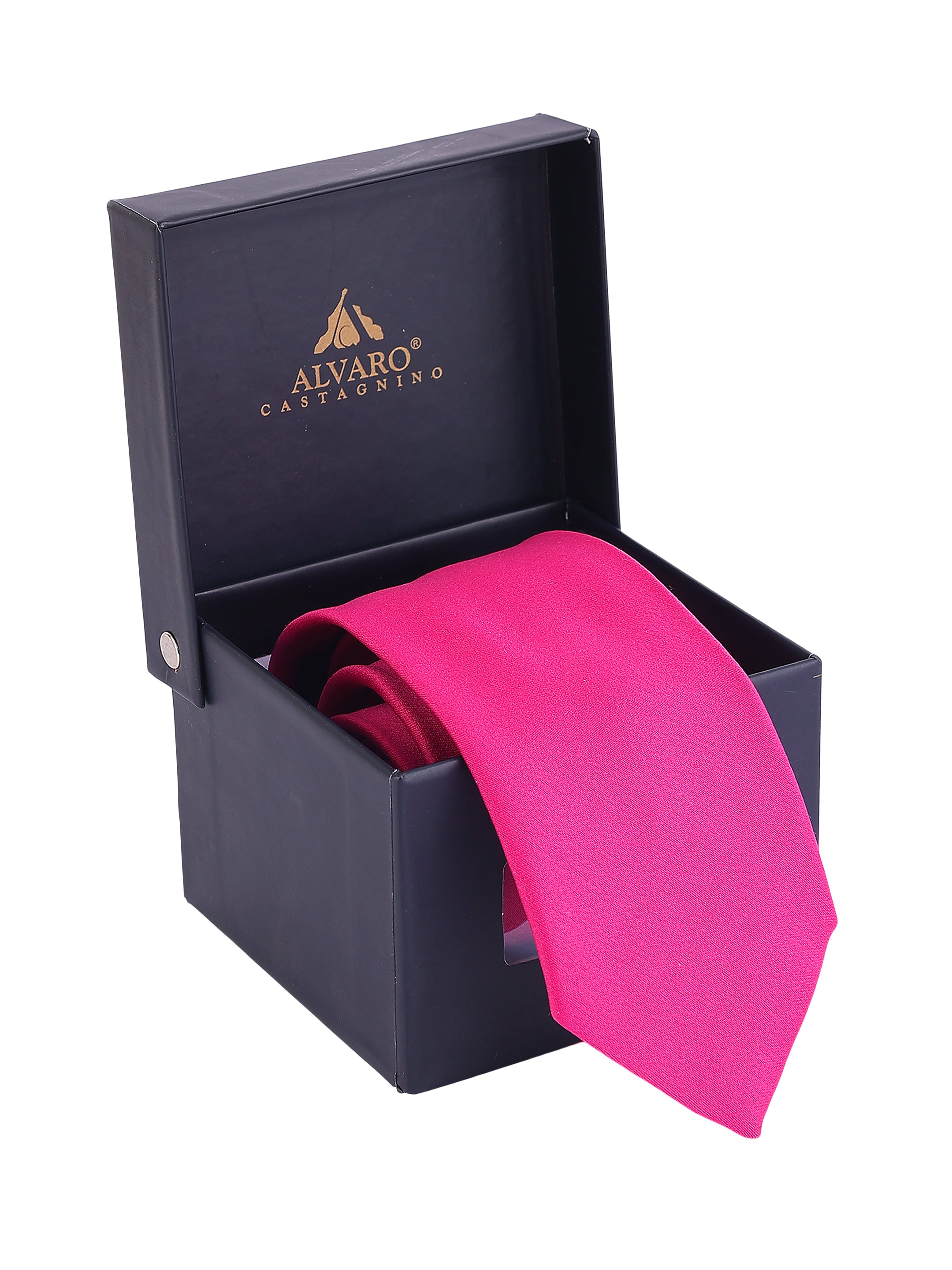 Magenta Solid Necktie