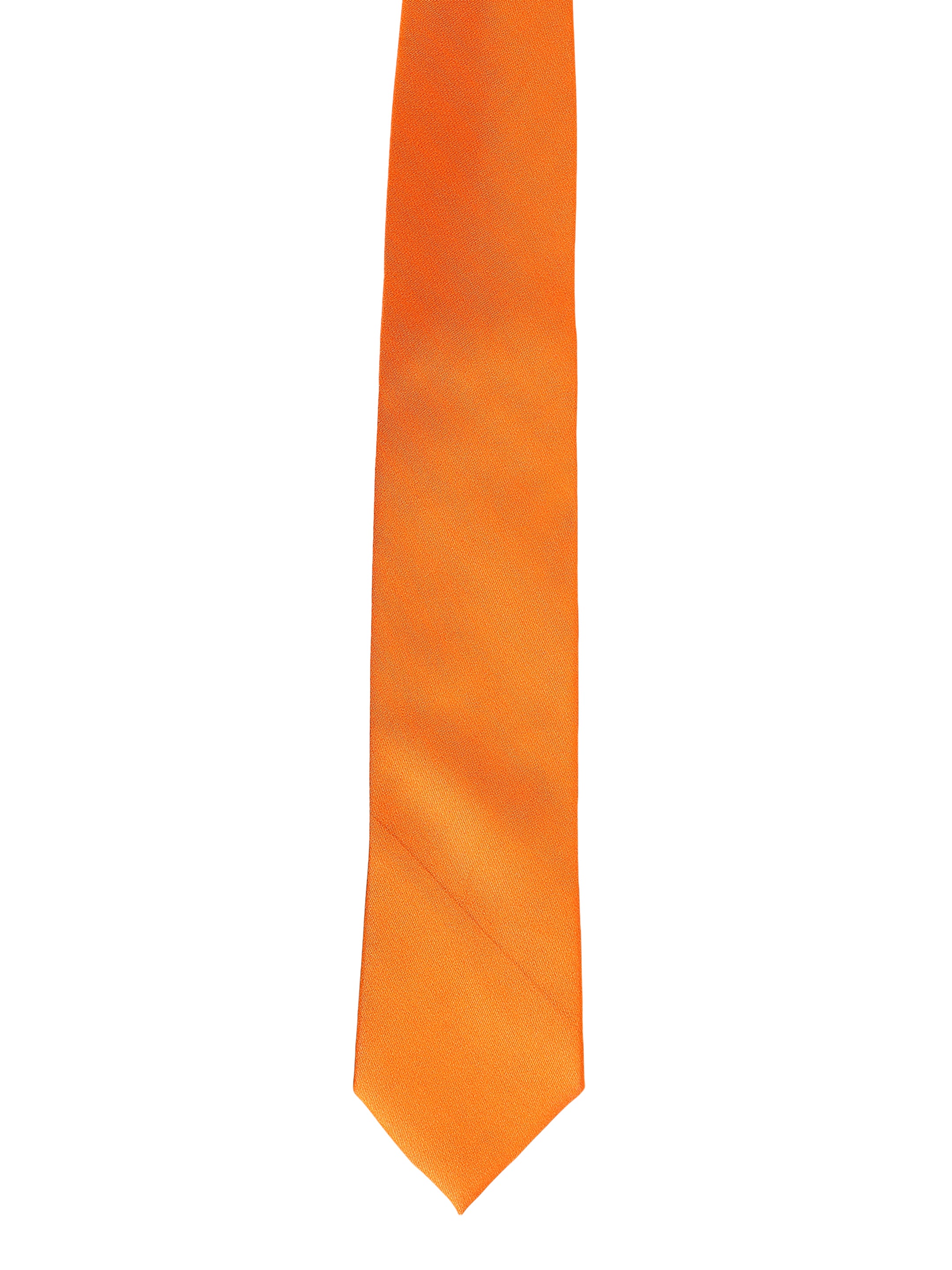 Men's Solid Orange Necktie