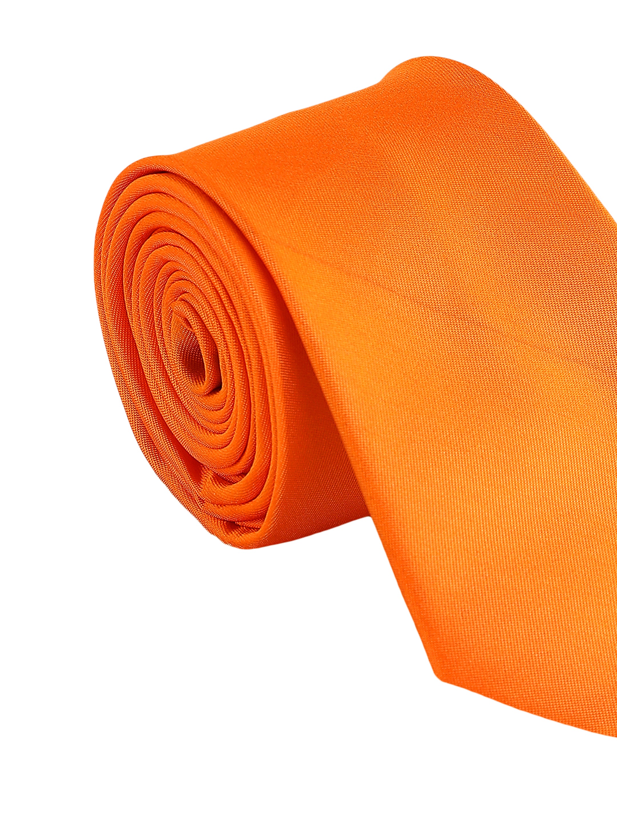 Orange Solid Necktie