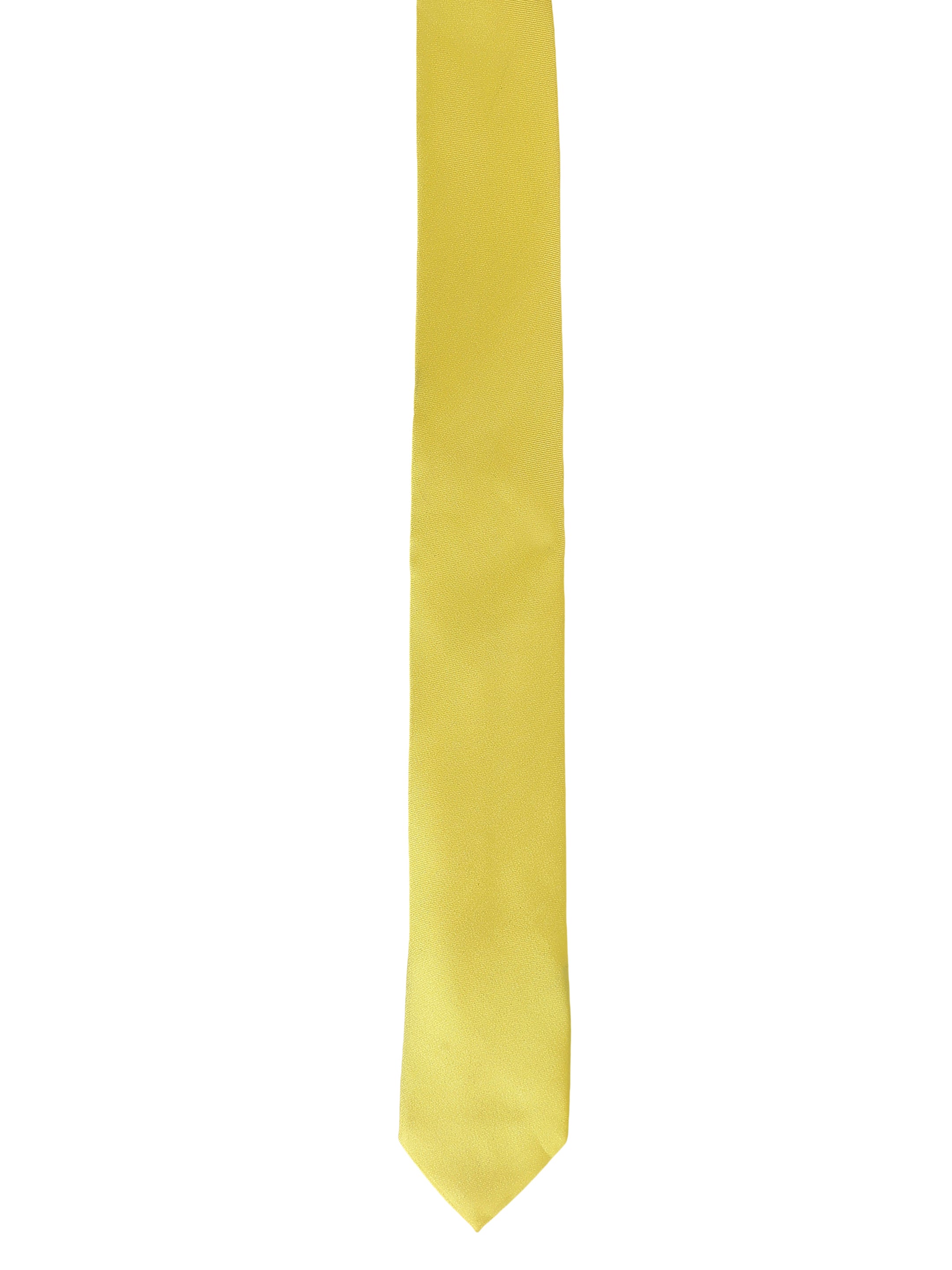Men's Solid Yellow Necktie