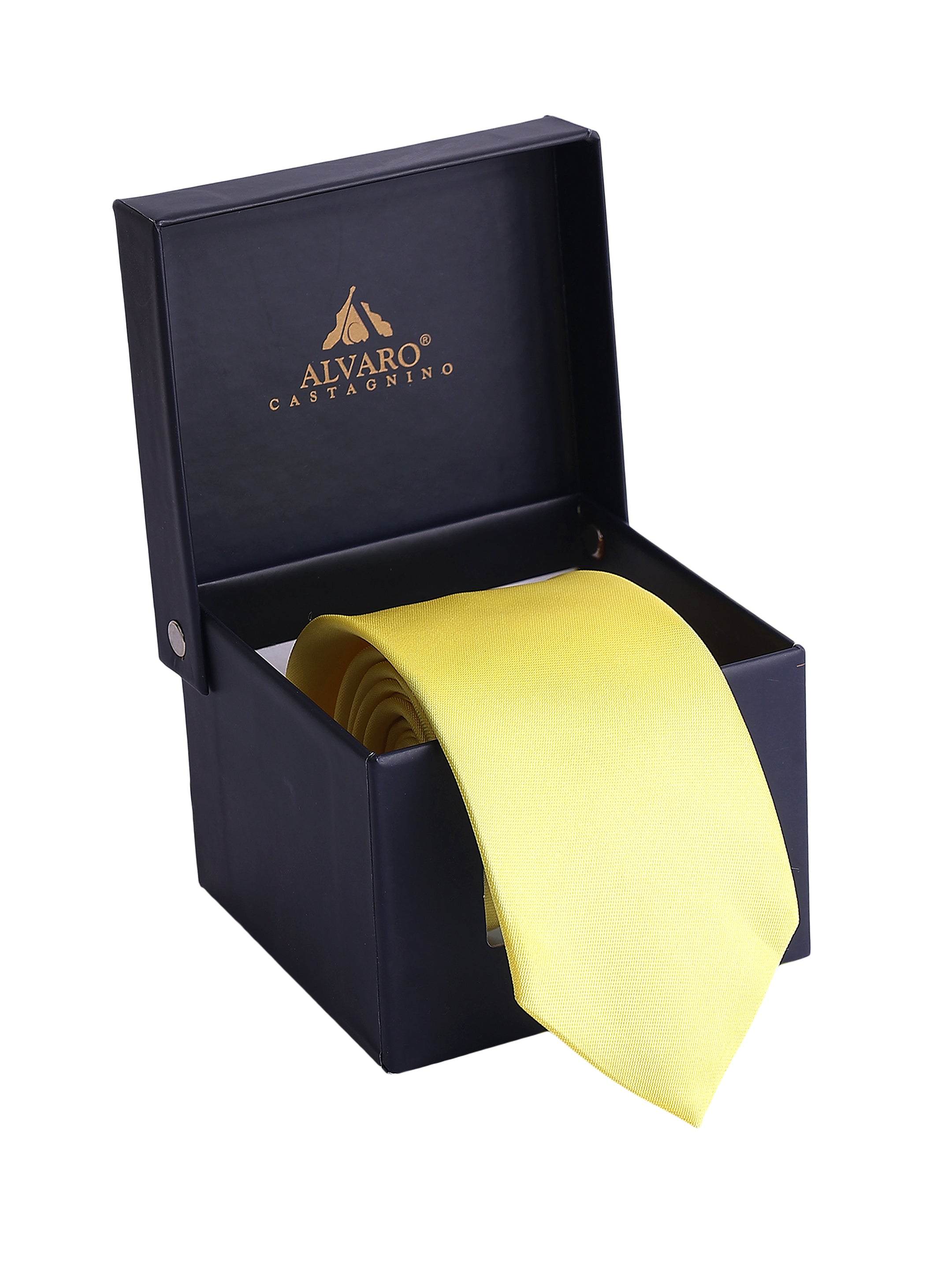 Solid Yellow Necktie