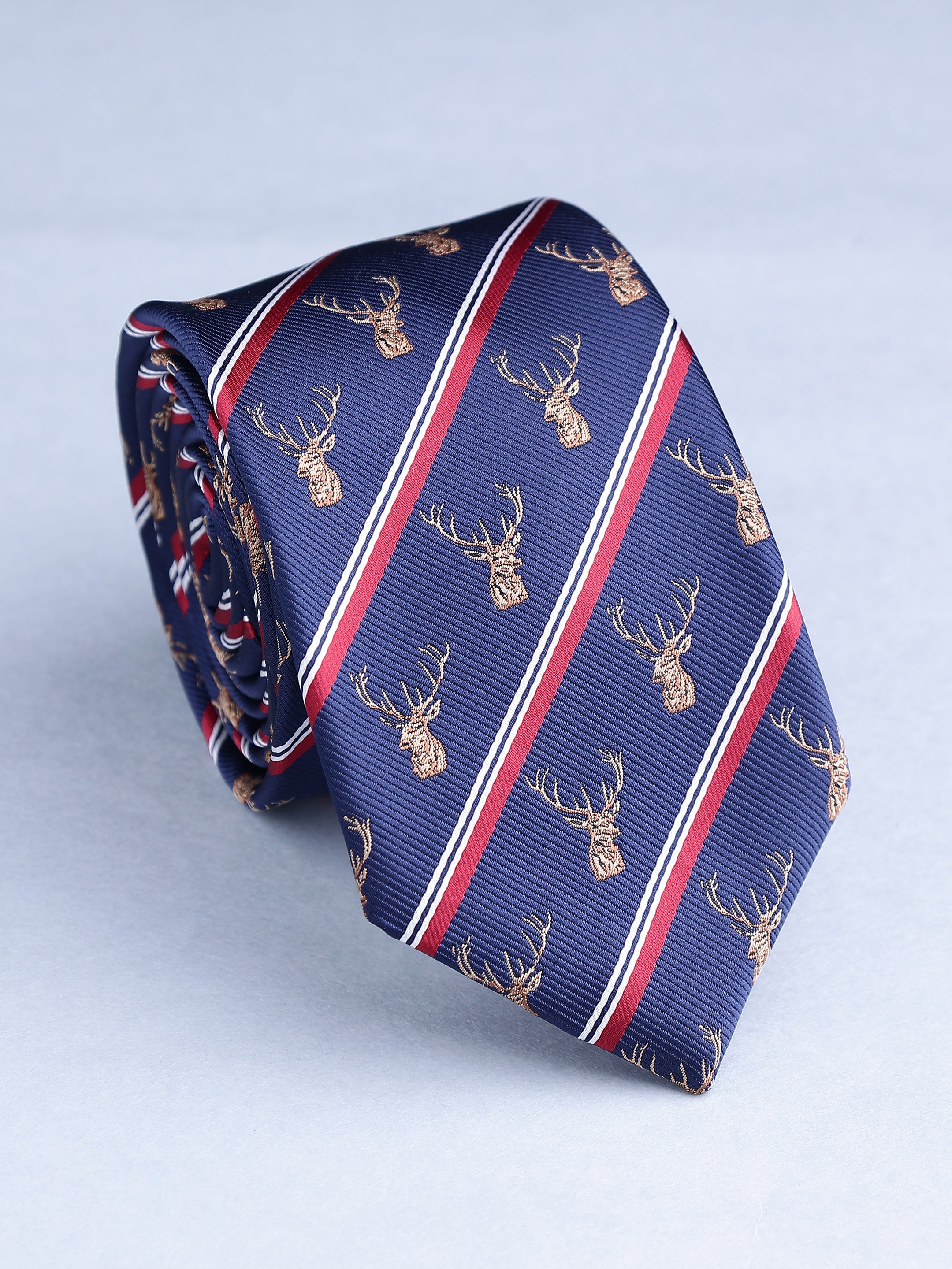 Regal Stag Stripe Necktie