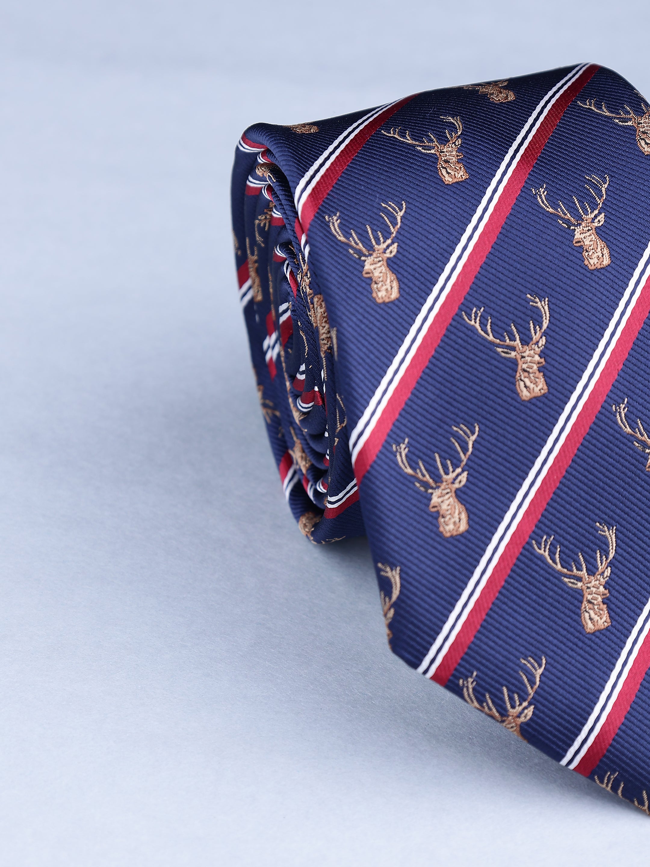 Regal Stag Stripe Necktie