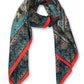 Alvaro Castagnino Women Maroon & Blue Unisex Printed Stole