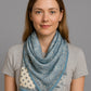 Alvaro Castagnino Women Blue & Cream Unisex Printed Stole
