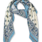Alvaro Castagnino Women Blue & Cream Unisex Printed Stole
