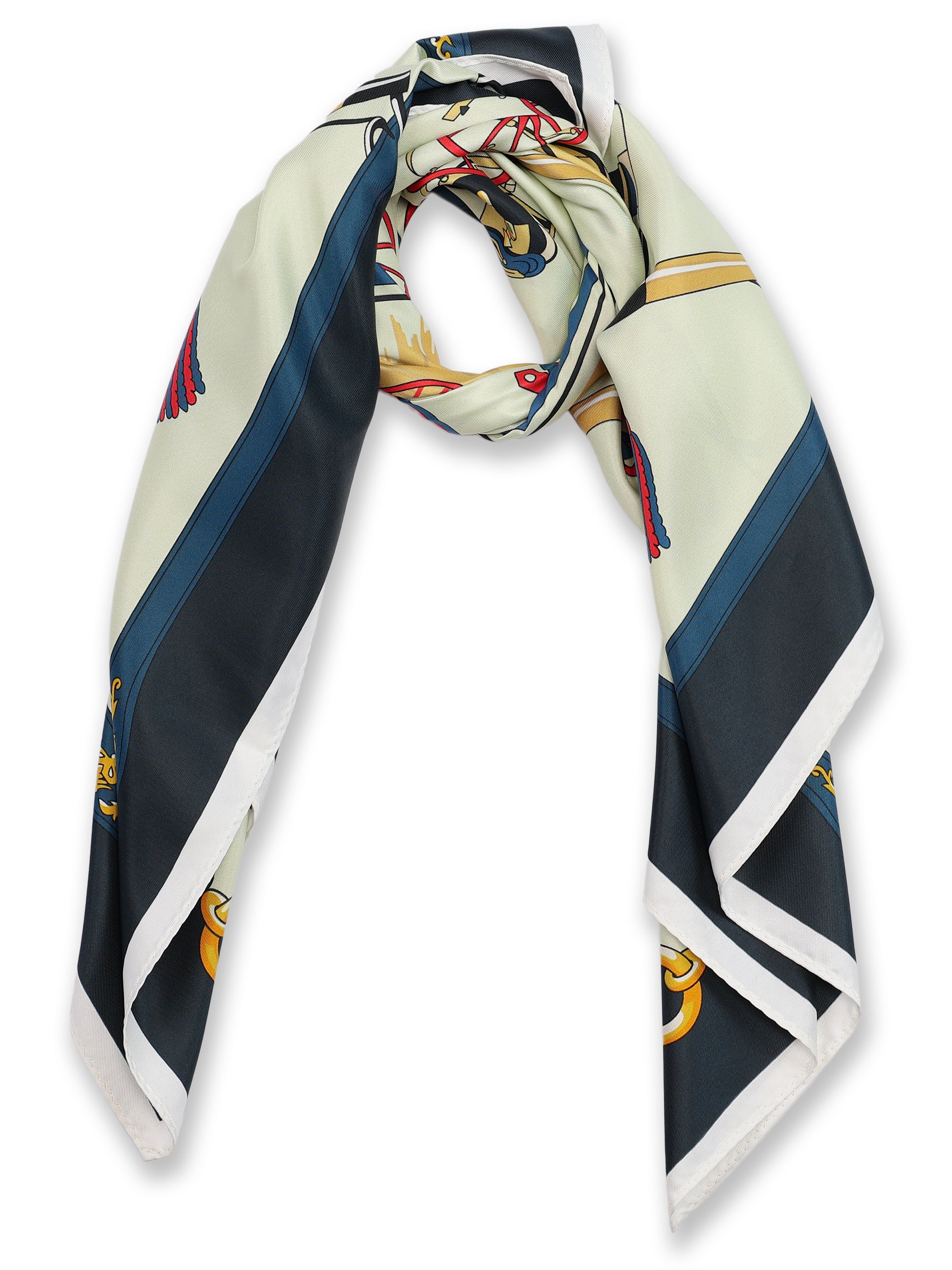 Alvaro Castagnino Women Cream & Maroon Unisex Printed Stole