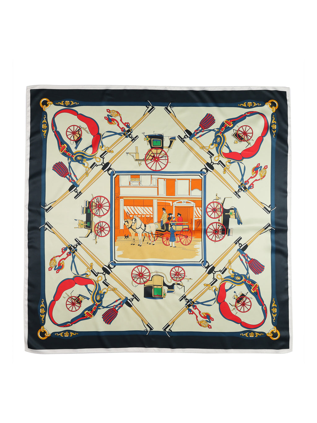 Alvaro Castagnino Women Cream & Maroon Unisex Printed Stole