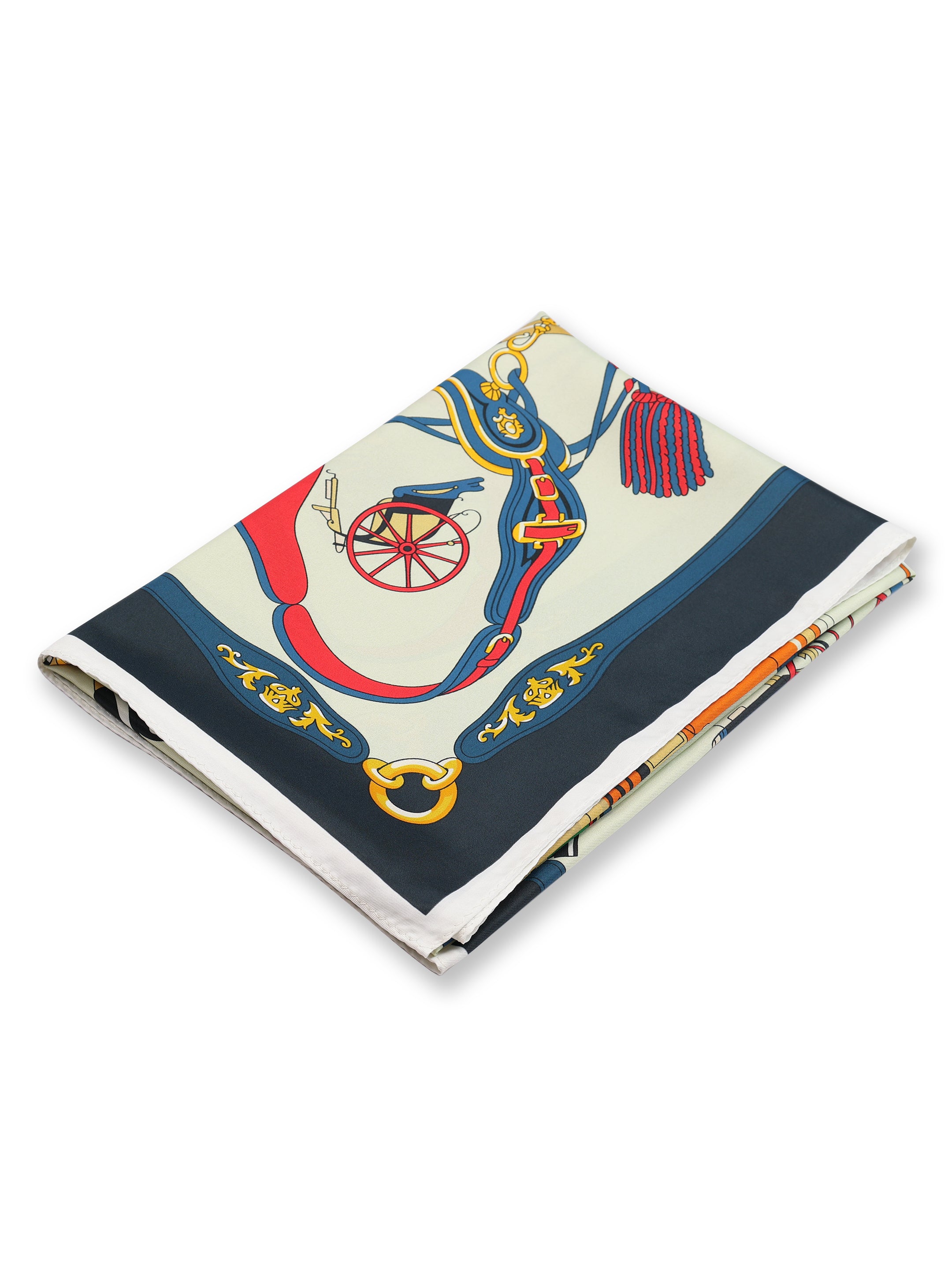 Vintage Equestrian Carriage Scarf