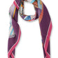 Alvaro Castagnino Women Purple & White Unisex Printed Stole
