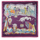 Alvaro Castagnino Women Purple & White Unisex Printed Stole