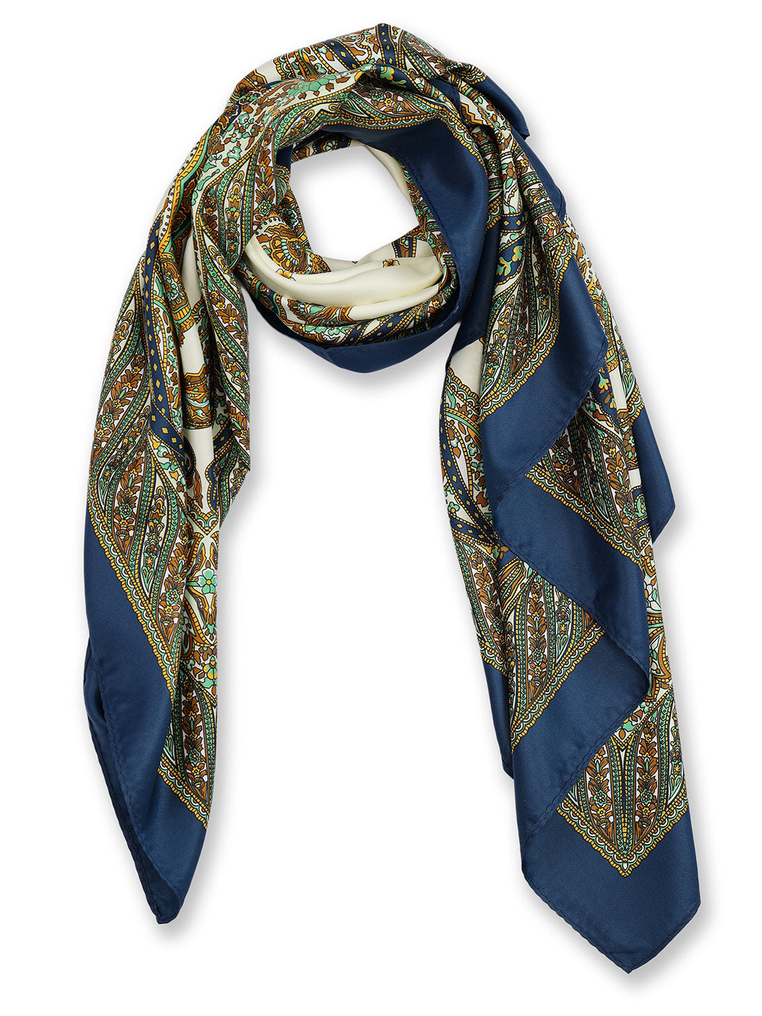 Alvaro Castagnino Women Brown & Cream Unisex Printed Stole