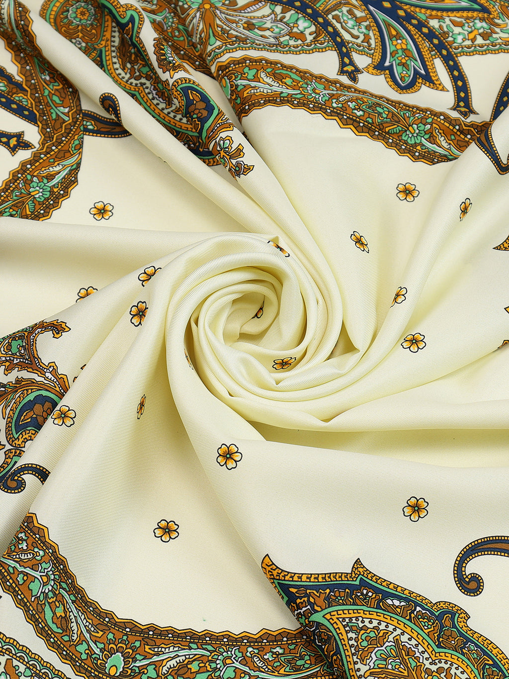 Alvaro Castagnino Women Brown & Cream Unisex Printed Stole