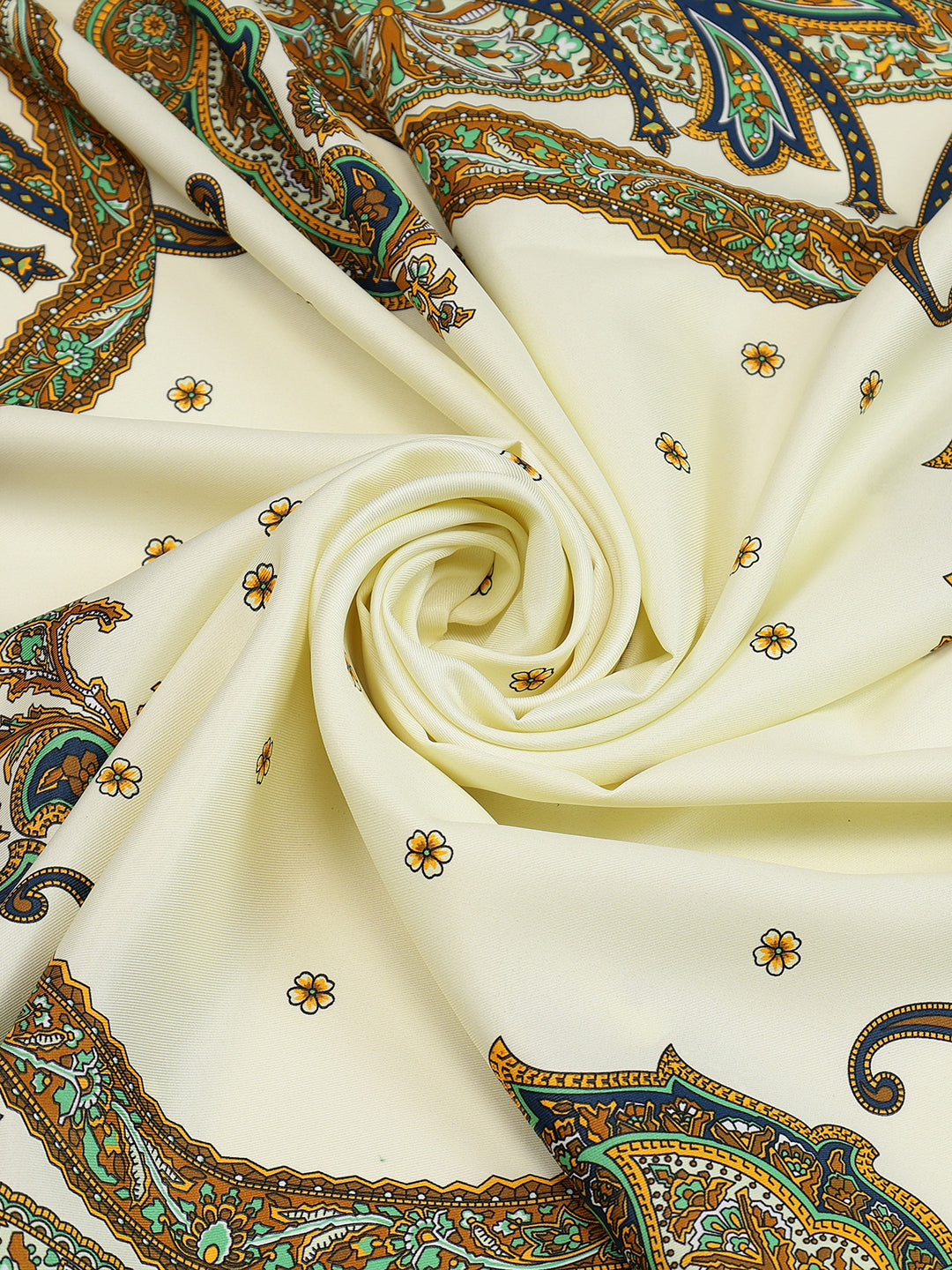 Alvaro Castagnino Women Brown & Cream Unisex Printed Stole