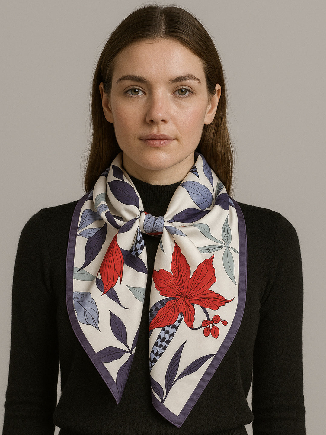 Elegant Garden of Floral Grace Scarf