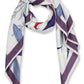 Alvaro Castagnino Women White & Maroon Unisex Printed Stole