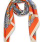Alvaro Castagnino Women Orange & White Unisex Printed Stole