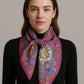 Alvaro Castagnino Women Purple & White Unisex Printed Stole