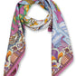Alvaro Castagnino Women Purple & White Unisex Printed Stole