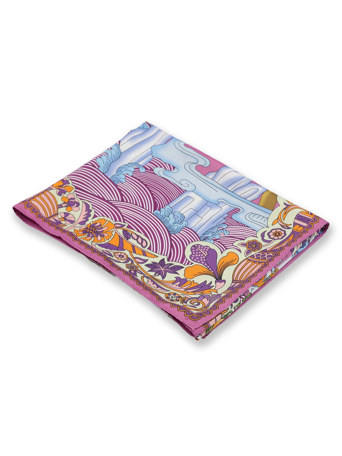 Alvaro Castagnino Women Purple & White Unisex Printed Stole