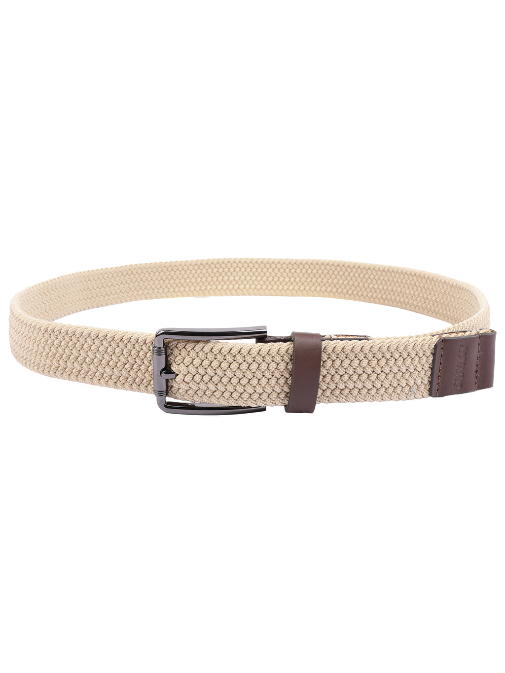 Alvaro Castagnino Men Braided Stretchable Knit Canvas Belt