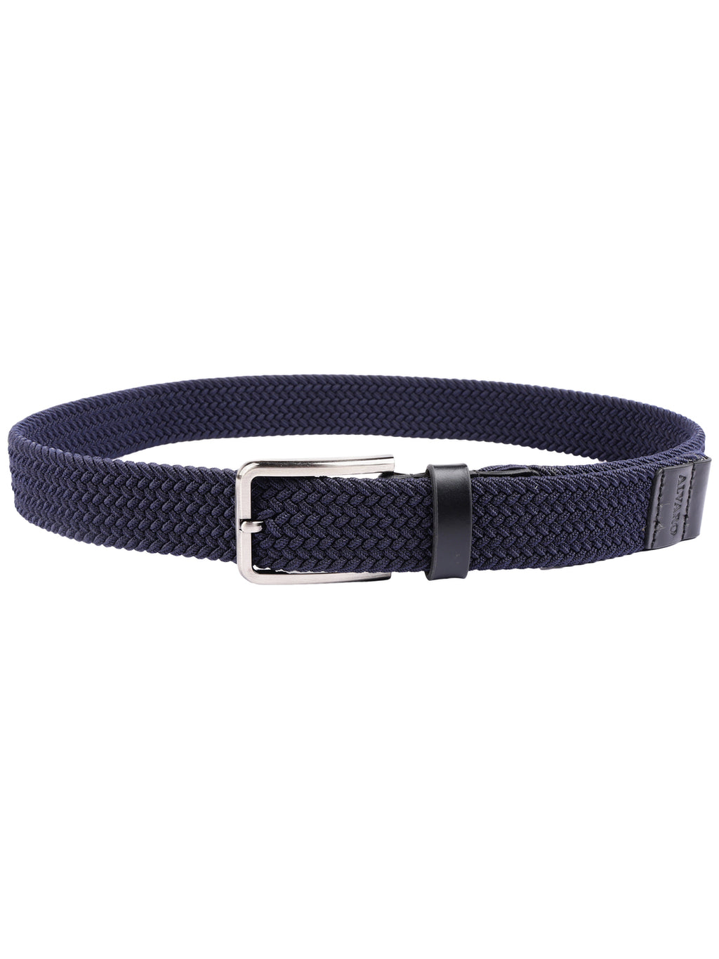 Alvaro Castagnino Men Braided Stretchable Knit Canvas Belt