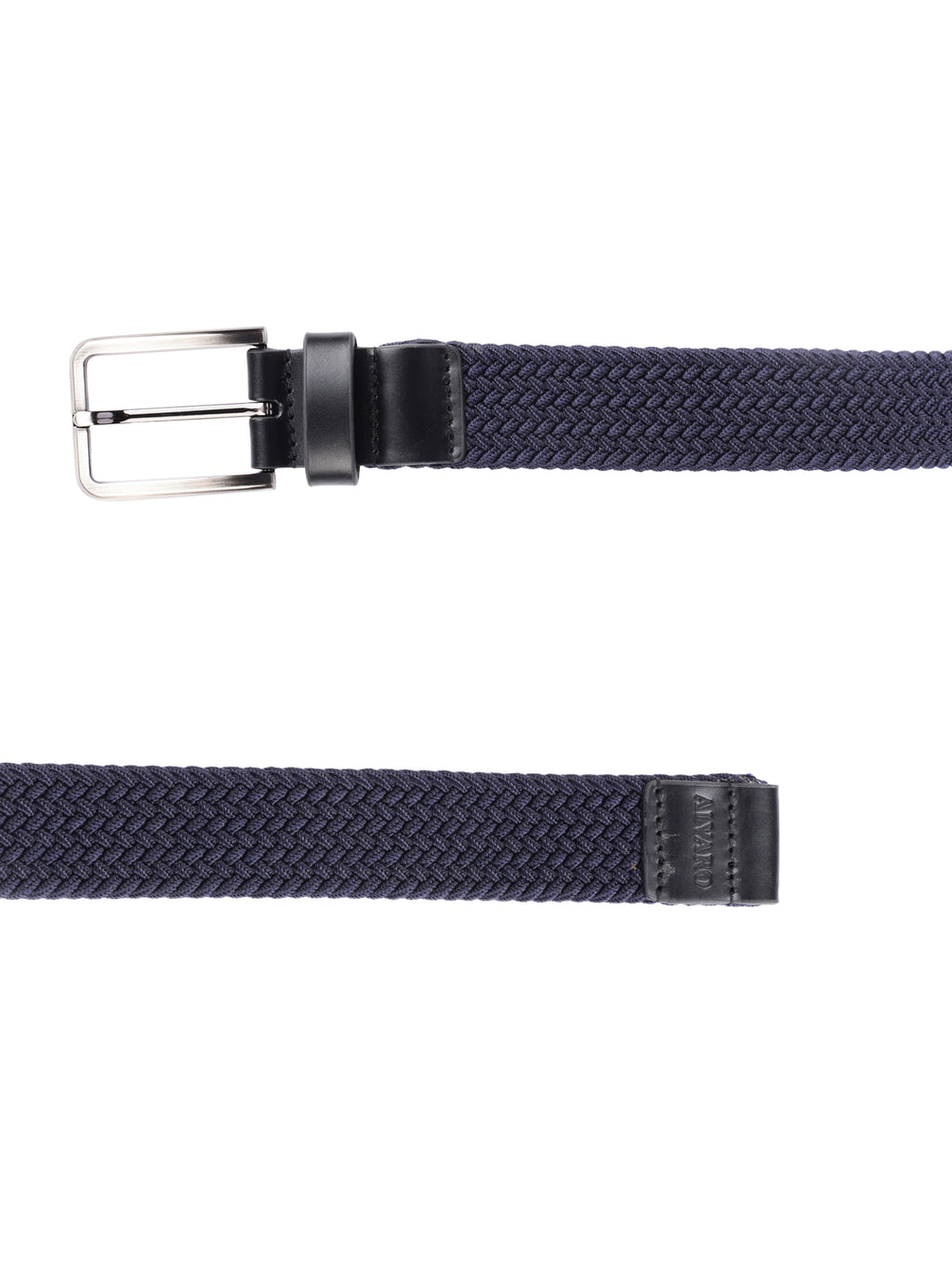 Alvaro Castagnino Men Braided Stretchable Knit Canvas Belt