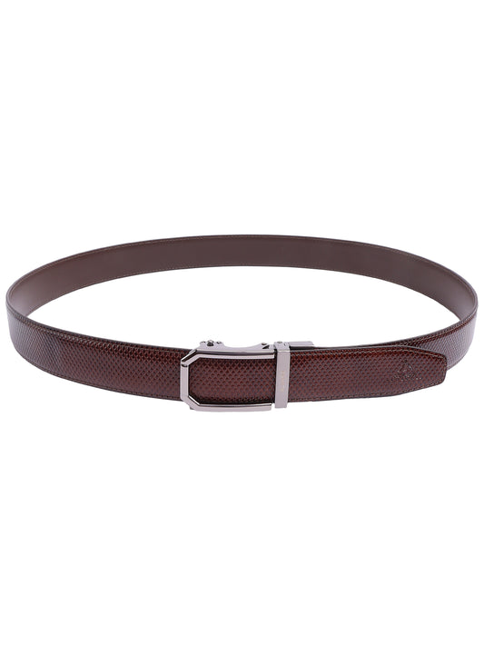 Alvaro Castagnino Men Leather Auto Lock Buckle Free Adjustable Belt