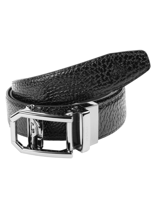 Alvaro Castagnino Men Leather Auto Lock Buckle Free Adjustable Belt