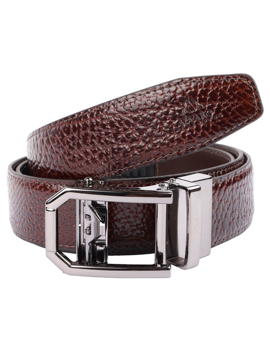 Alvaro Castagnino Men Leather Auto Lock Buckle Free Adjustable Belt