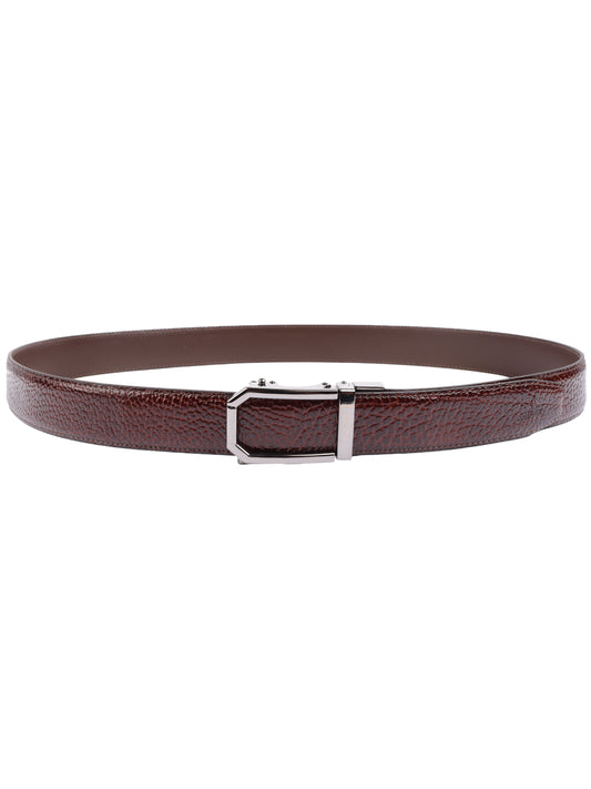 Alvaro Castagnino Men Leather Auto Lock Buckle Free Adjustable Belt