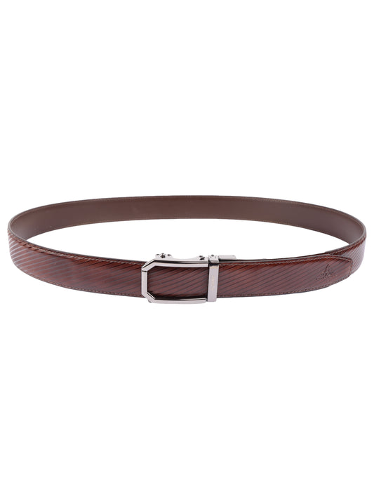 Alvaro Castagnino Men Leather Auto Lock Buckle Free Adjustable Belt