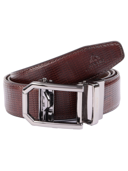 Alvaro Castagnino Men Leather Auto Lock Buckle Free Adjustable Belt