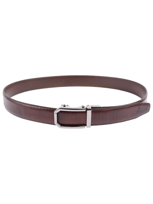 Alvaro Castagnino Men Leather Auto Lock Buckle Free Adjustable Belt
