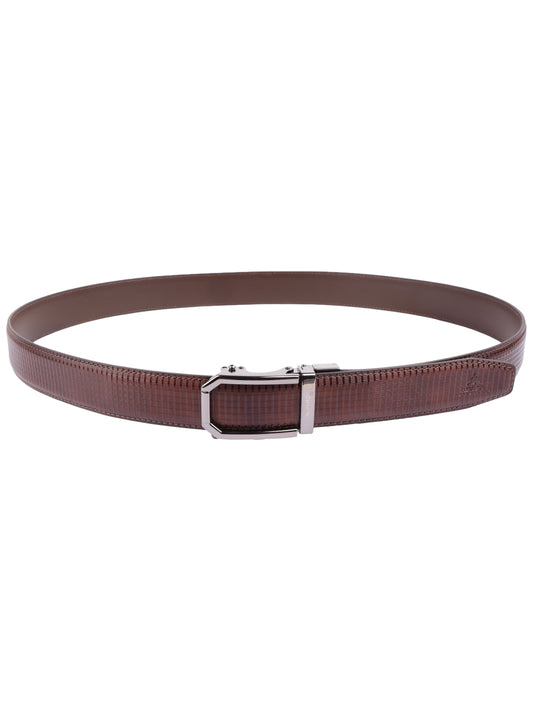 Alvaro Castagnino Men Leather Auto Lock Buckle Free Adjustable Belt