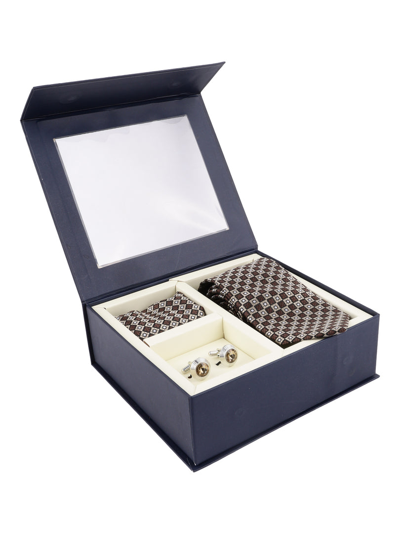 Alvaro Castagnino Men Brown Accessory Gift Set