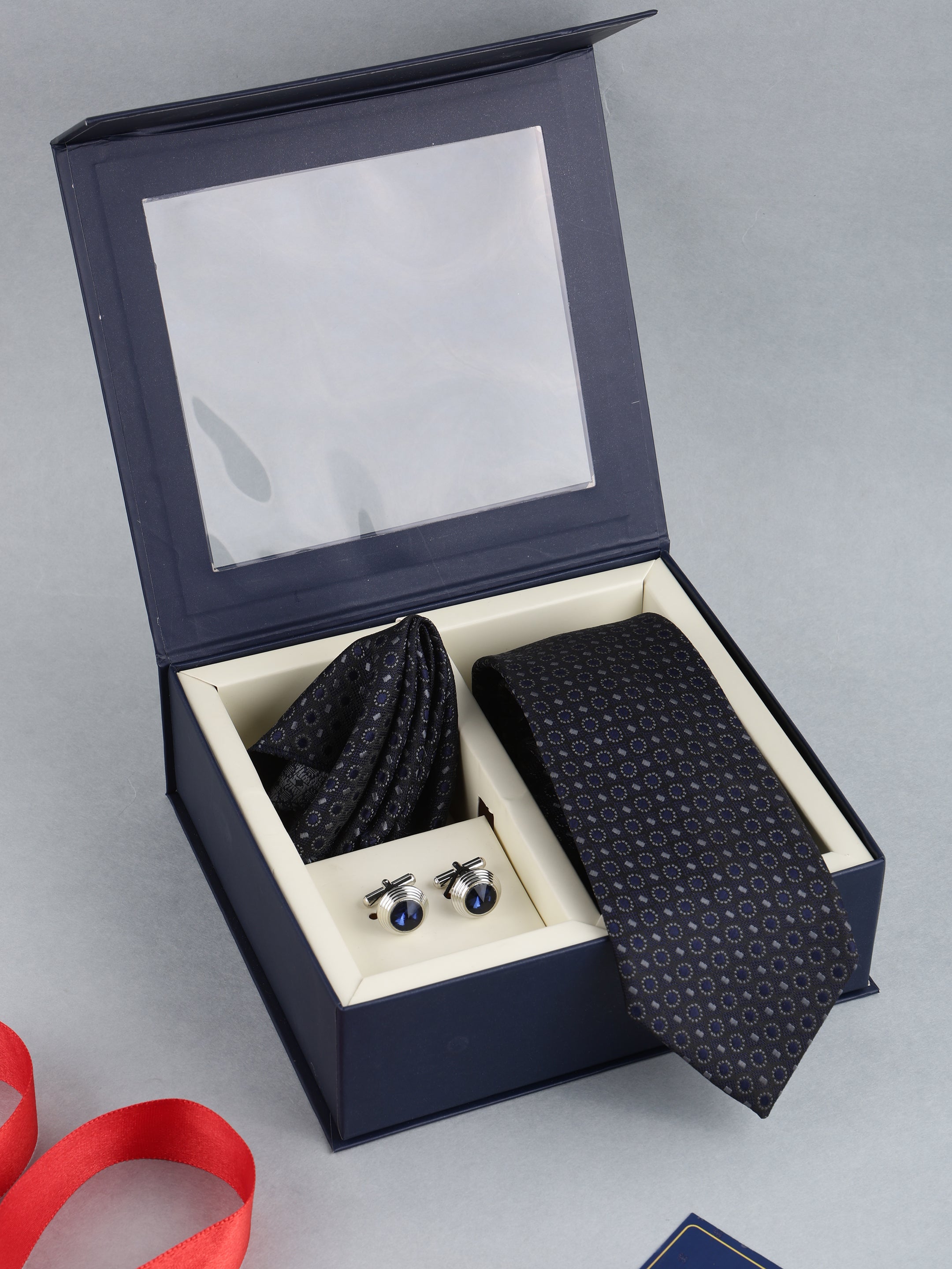 Blue Classic Micro-Necktie Gift Set