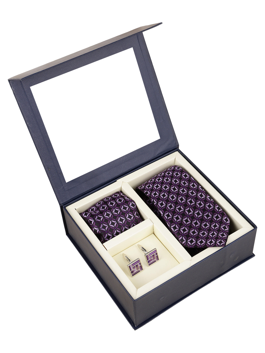 Alvaro Castagnino Men Purple & Black Accessory Gift Set