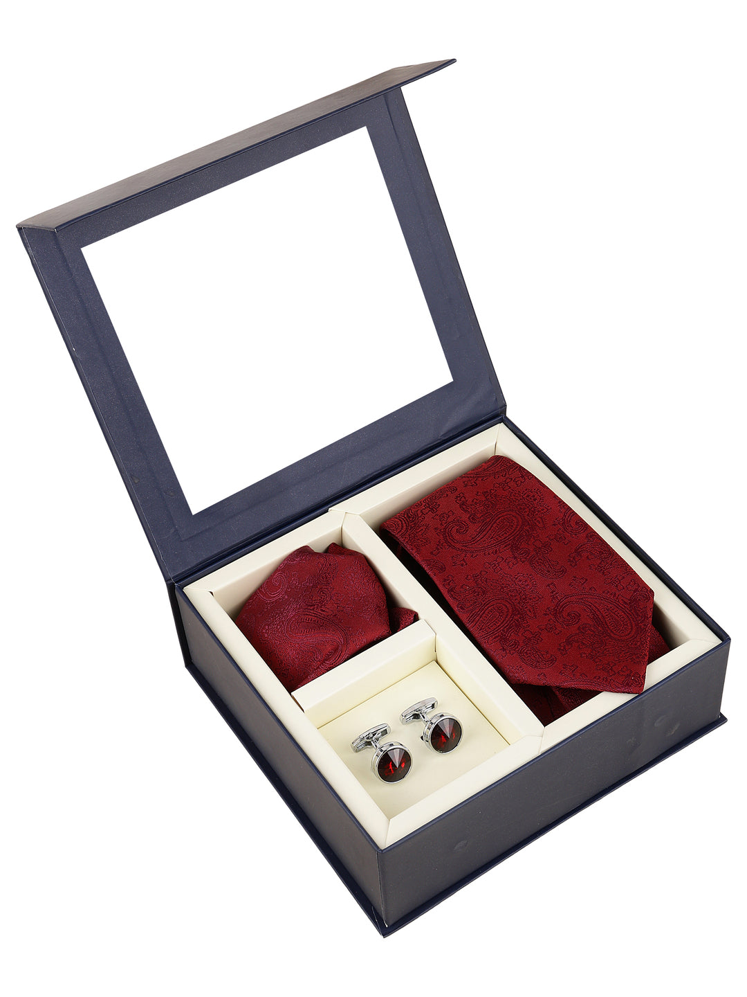 Alvaro Castagnino Men Maroon Accessory Gift Set