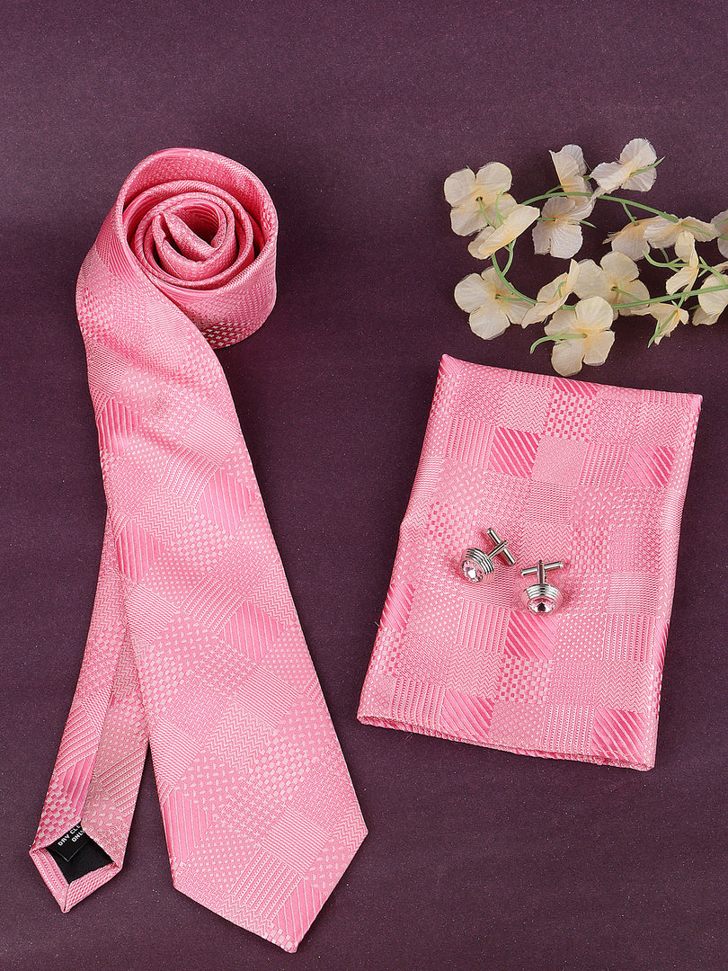 Alvaro Castagnino Men Pink Accessory Gift Set