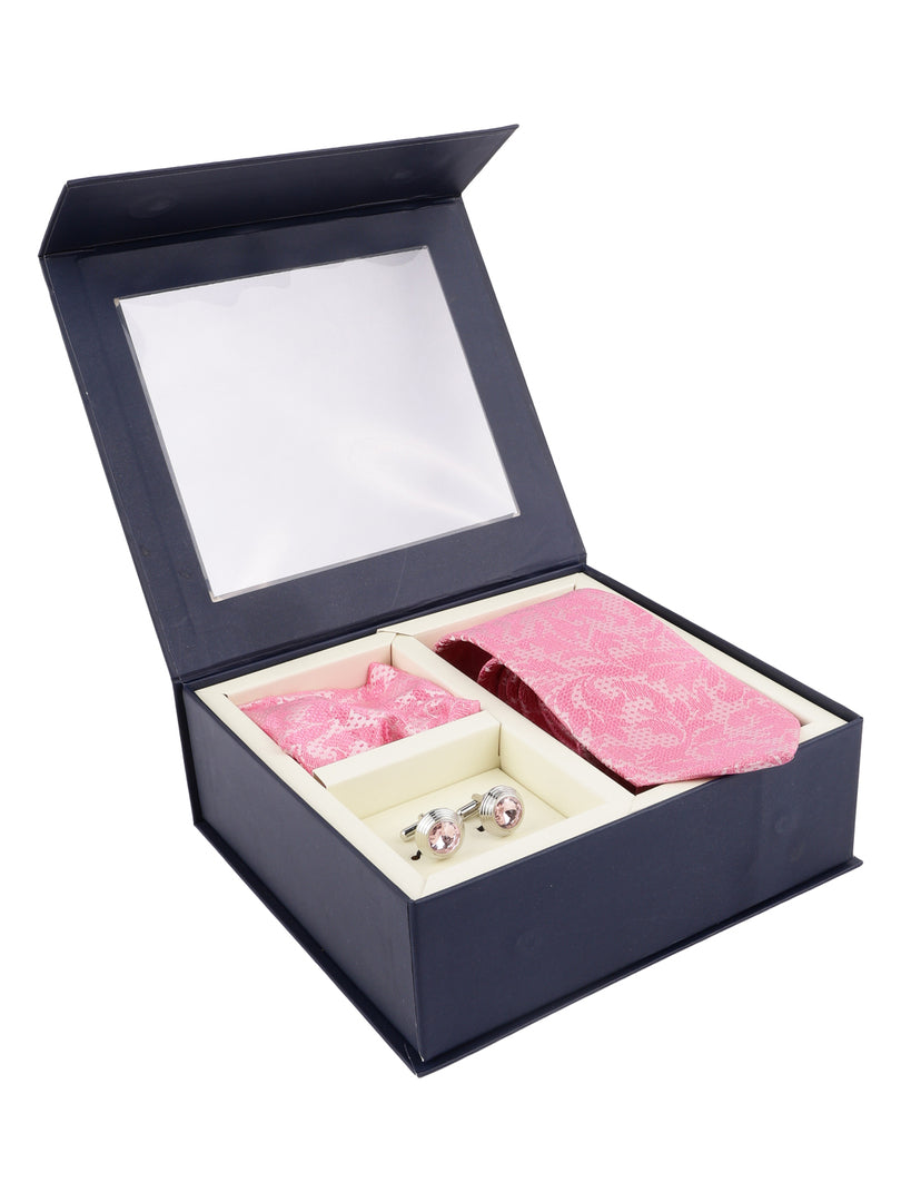 Pink Floral/Paisley Patterned Accessory Gift Set