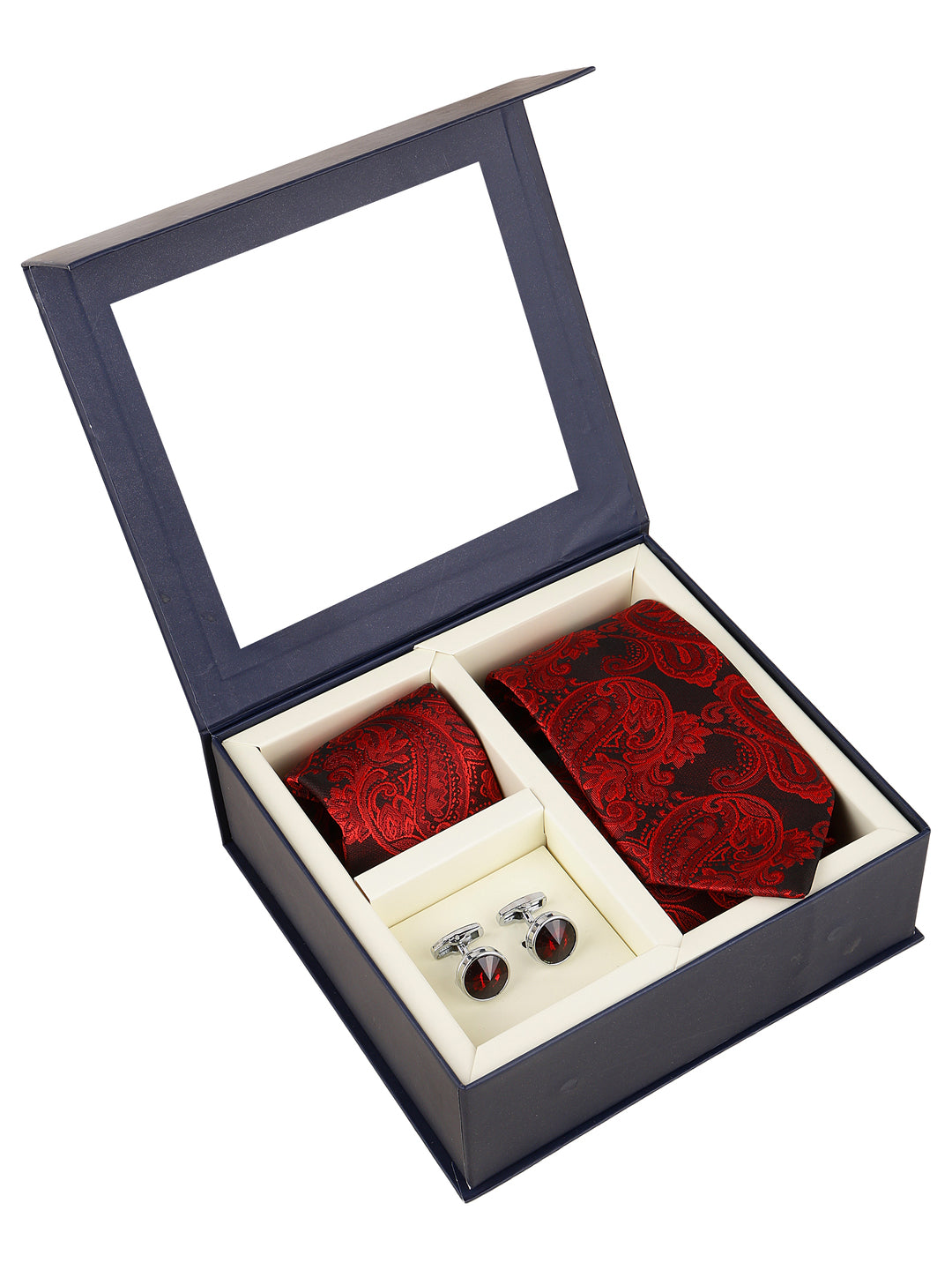 Alvaro Castagnino Men Maroon Accessory Gift Set